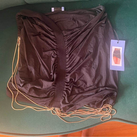 Mugler Chain Detail Ruched Skirt - Picture 5 of 11